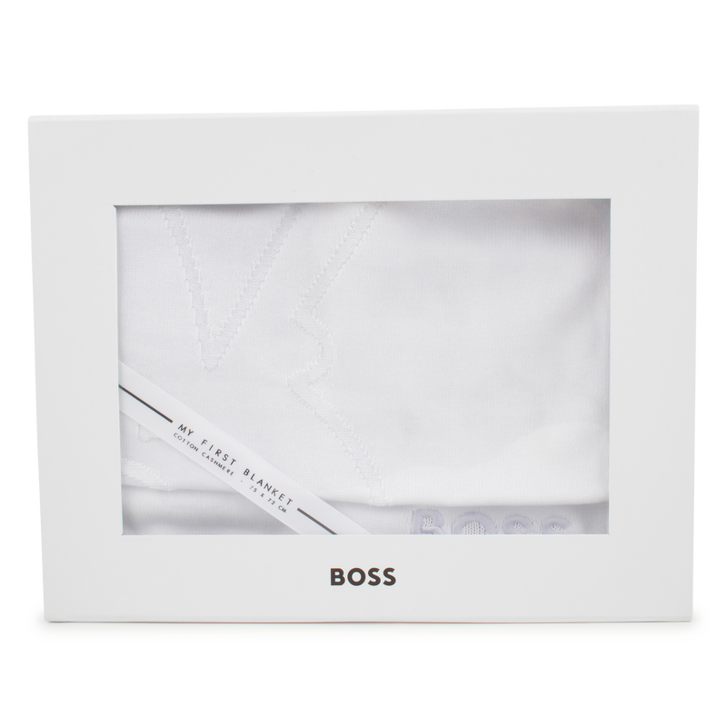 Embroidered blanket BOSS 
                    UNISEX