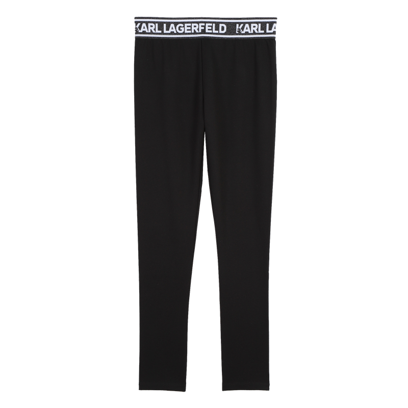 Metallic-Waist Leggings KARL LAGERFELD KIDS 
                    GIRL