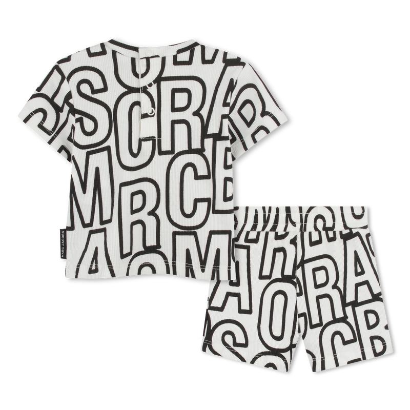 Ribbed T-shirt and shorts THE MARC JACOBS 
                    UNISEX