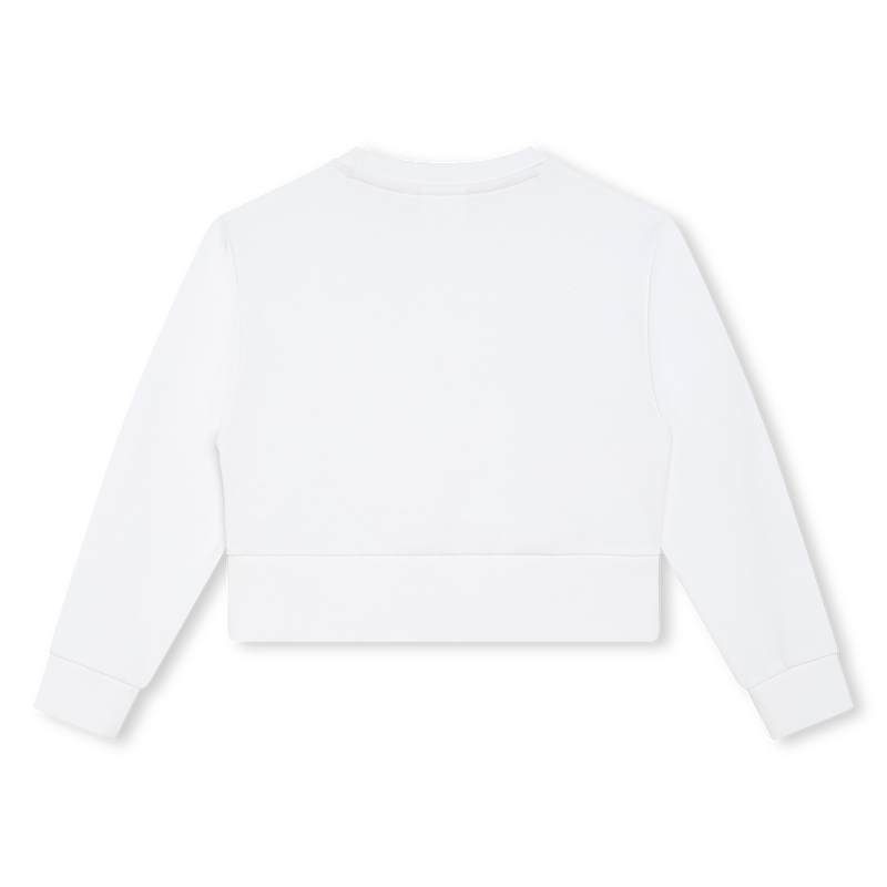 Cropped fleece sweatshirt HUGO 
                    GIRL