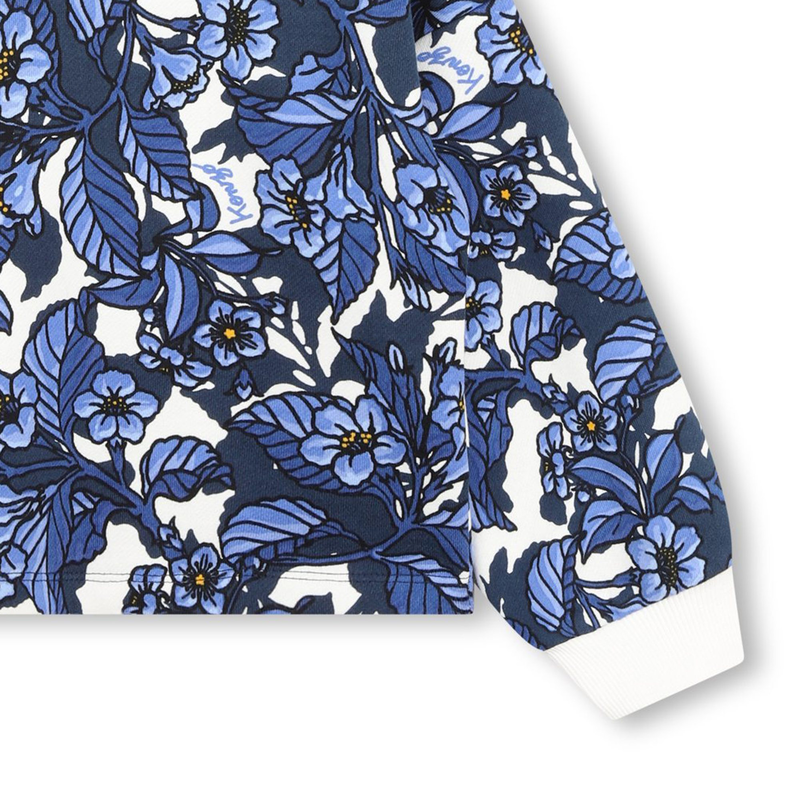 All-Over Print Fleece Sweater KENZO KIDS 
                    GIRL
