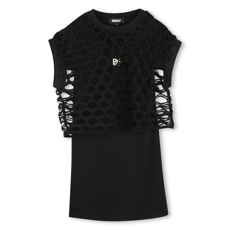 2-in-1 short-sleeved dress DKNY 
                    GIRL