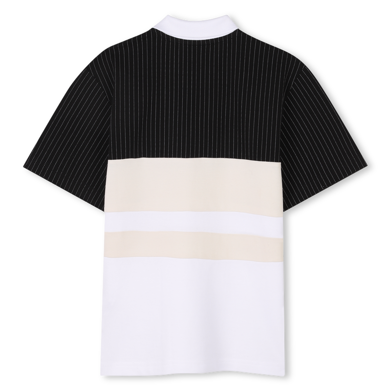Contrasting-panel polo shirt BOSS 
                    BOY