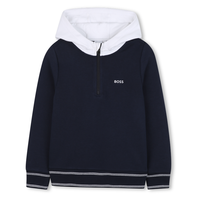 Contrast-hood sweatshirt BOSS 
                    BOY