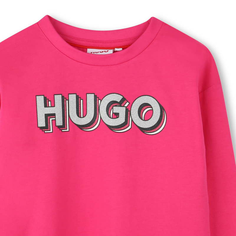 Logo Print T-Shirt HUGO 
                    GIRL