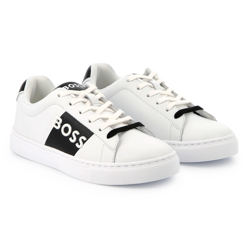 Lace-up leather sneakers BOSS 
                    BOY