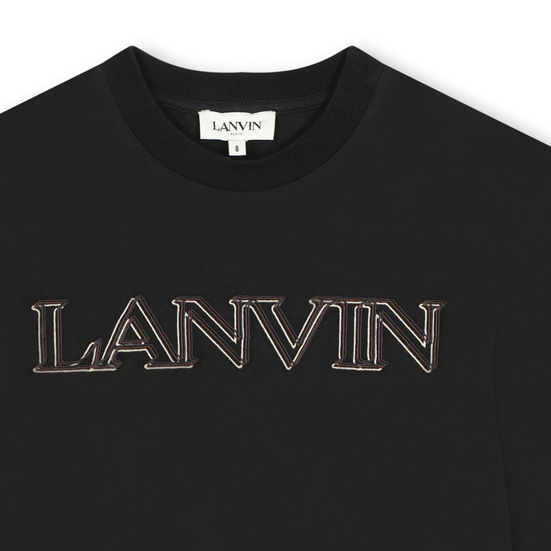 Embroidered Logo T-Shirt LANVIN 
                    BOY