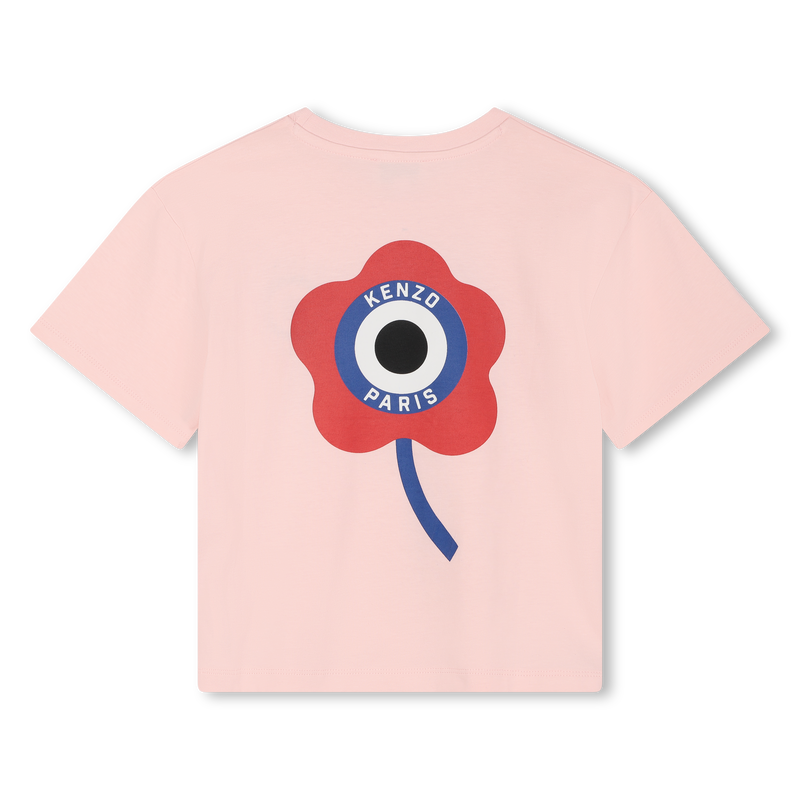 Short-Sleeved Cotton T-Shirt KENZO KIDS 
                    GIRL