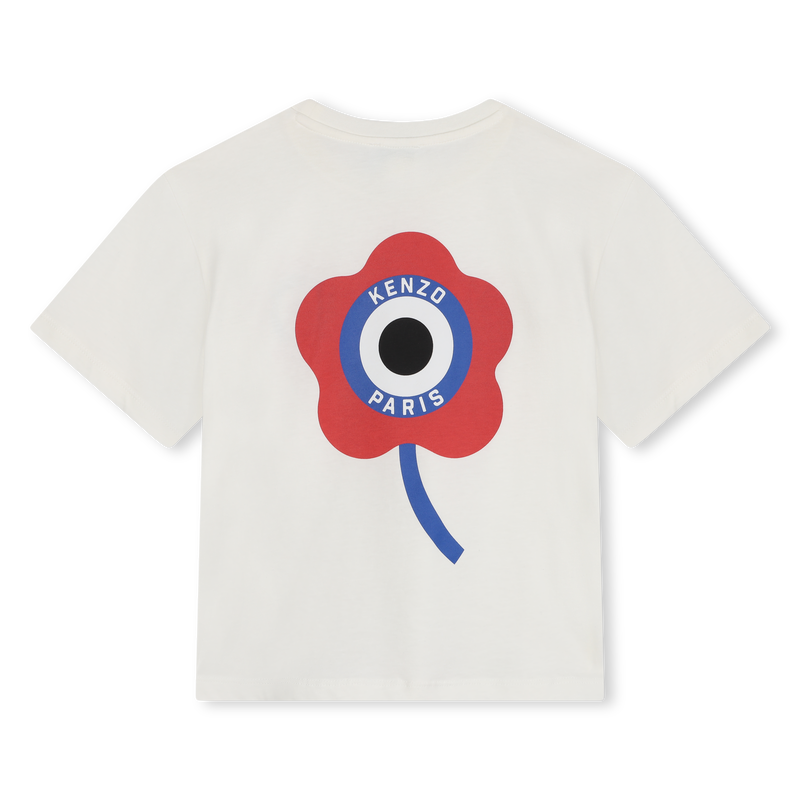 Short-Sleeved Cotton T-Shirt KENZO KIDS 
                    GIRL