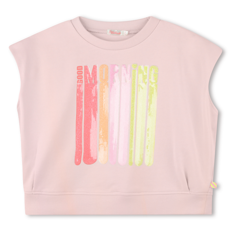 Sleeveless cotton sweatshirt BILLIEBLUSH 
                    GIRL