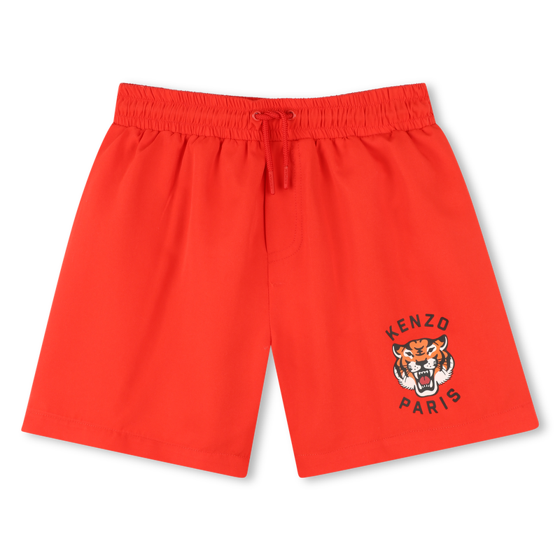 Tiger-print swim shorts KENZO KIDS 
                    BOY