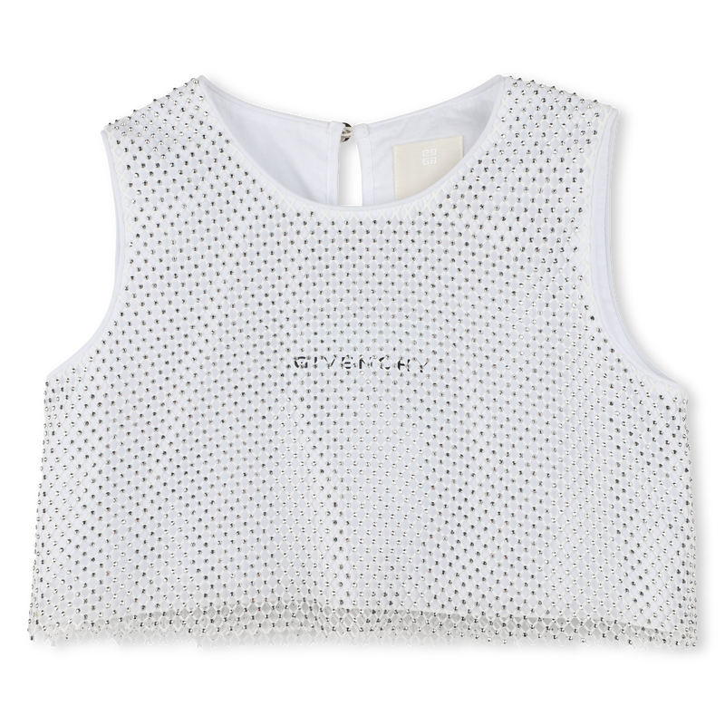 Mesh blouse with diamantés GIVENCHY 
                    GIRL