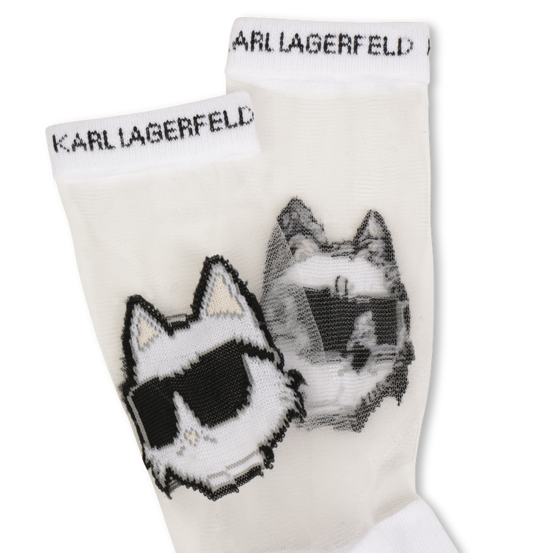 Openwork pattern socks KARL LAGERFELD KIDS 
                    GIRL