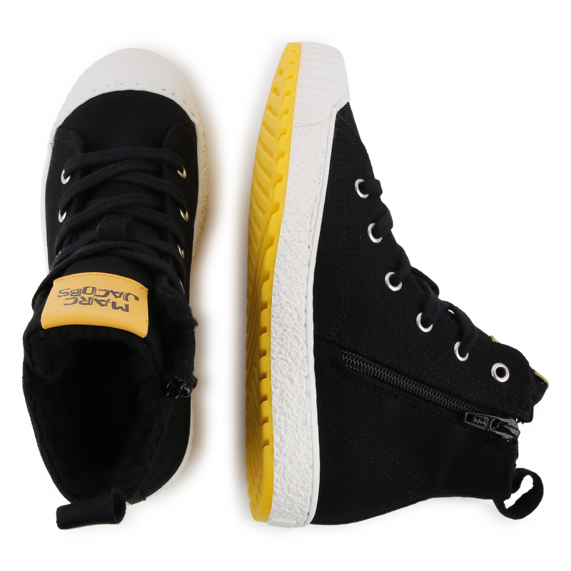 Zipped Canvas Sneakers THE MARC JACOBS 
                    UNISEX