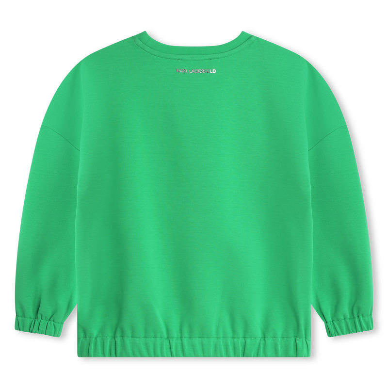 Embossed Logo Sweatshirt KARL LAGERFELD KIDS 
                    GIRL
