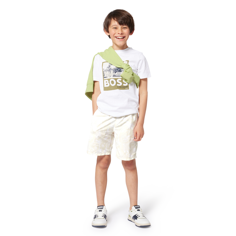 Short-sleeved cotton T-shirt BOSS 
                    BOY