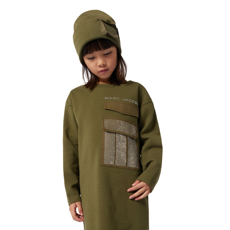 Long-Sleeved Cotton Dress THE MARC JACOBS 
                    GIRL