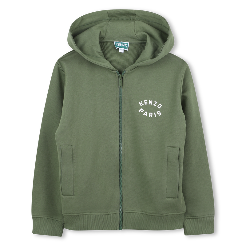 Fleece tracksuit cardigan KENZO KIDS 
                    BOY