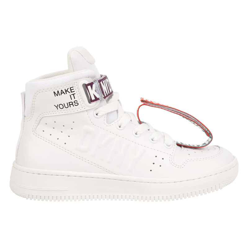 Leather lace-up sneakers DKNY 
                    UNISEX