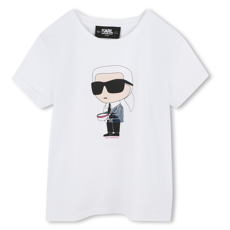T-shirt with print KARL LAGERFELD KIDS 
                    GIRL