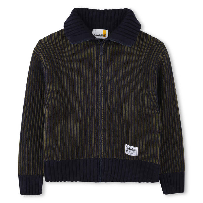 Zip-Up Knit Cardigan TIMBERLAND 
                    BOY