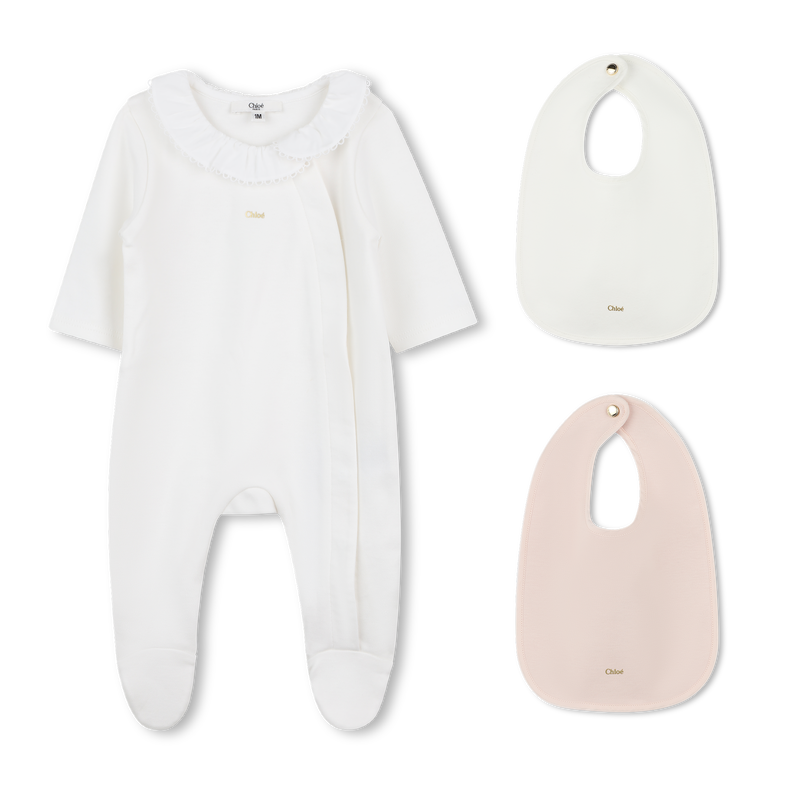 2 cotton bibs and pajamas CHLOE 
                    GIRL
