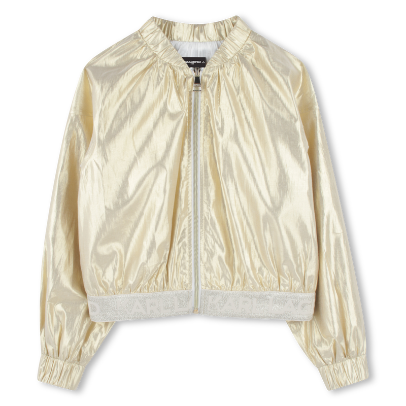 Zip-up formal cardigan KARL LAGERFELD KIDS 
                    GIRL
