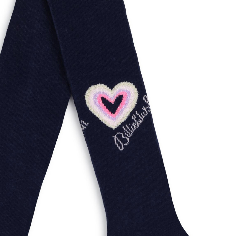 Metallic Heart Tights BILLIEBLUSH 
                    GIRL