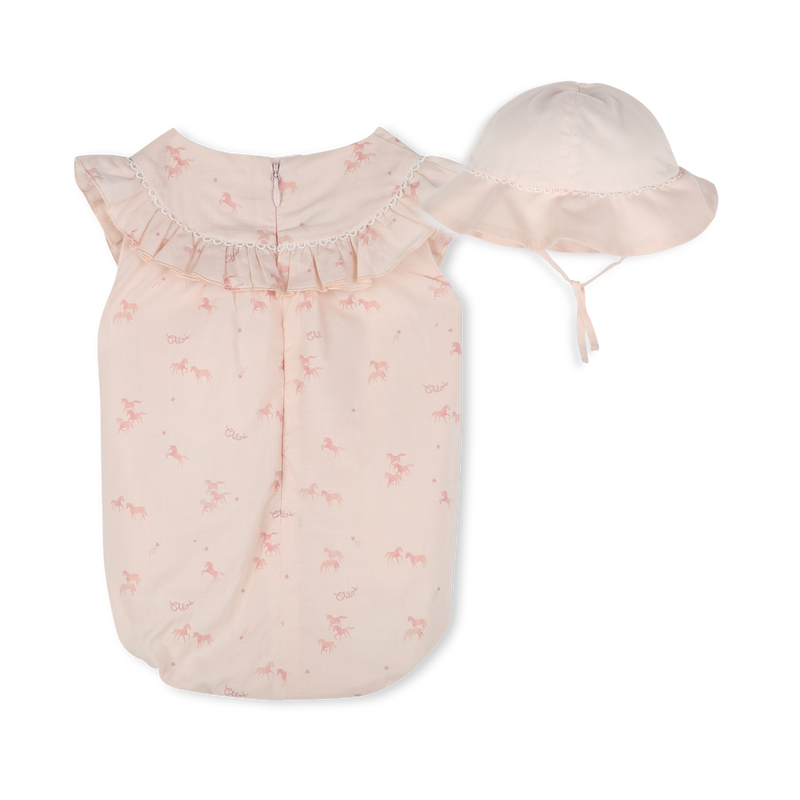 Cotton romper and hat CHLOE 
                    GIRL