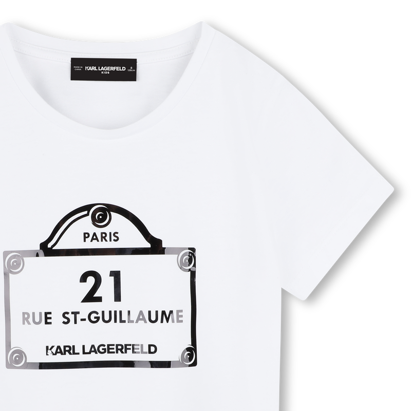 T-shirt with prints KARL LAGERFELD KIDS 
                    GIRL