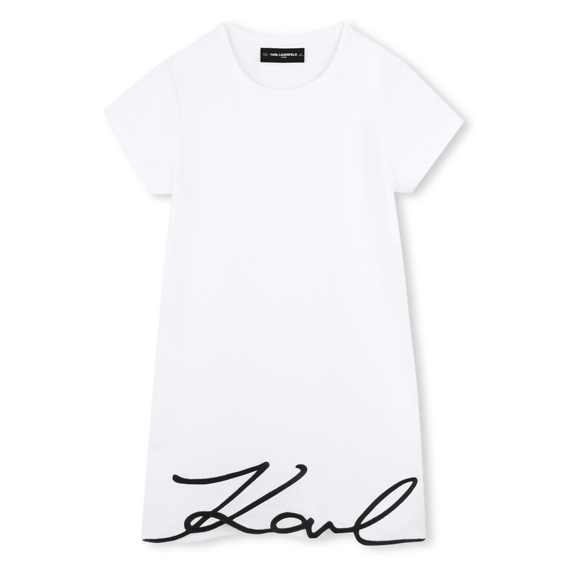 Embroidered dress KARL LAGERFELD KIDS 
                    GIRL