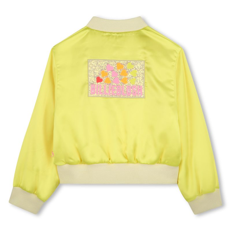 Satin jacket with badge BILLIEBLUSH 
                    GIRL