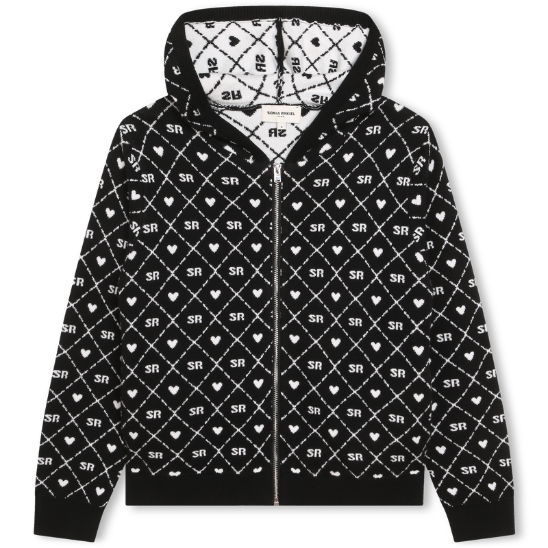 Hooded zipped sweatshirt SONIA RYKIEL 
                    GIRL
