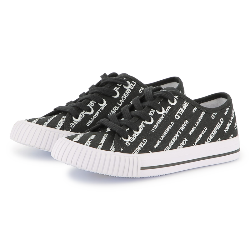 Logo print lace-up sneakers KARL LAGERFELD KIDS 
                    BOY
