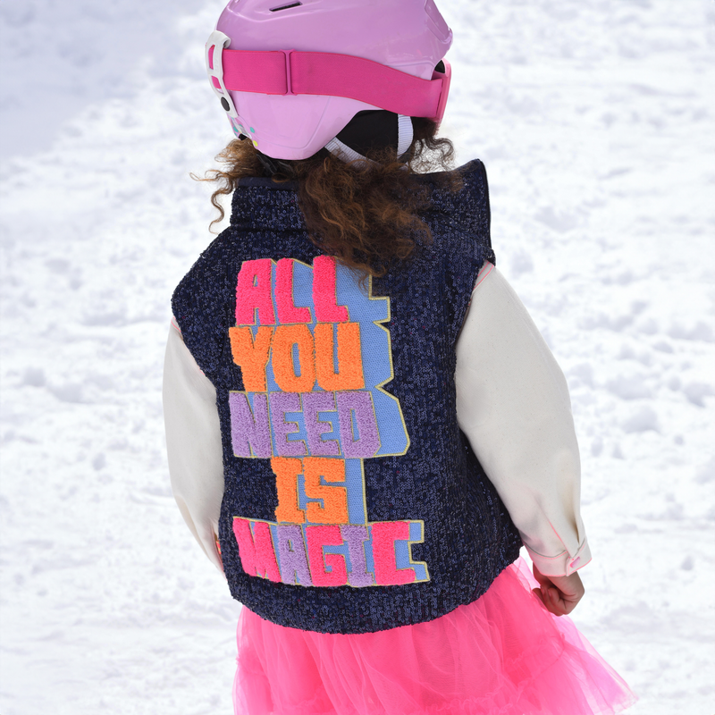 Sleeveless Sequin Puffer BILLIEBLUSH 
                    GIRL