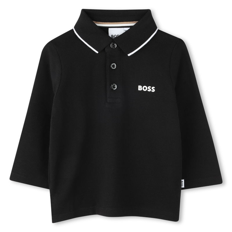 Cotton Piqué Polo BOSS 
                    BOY