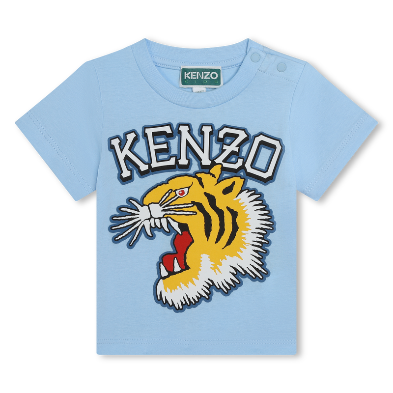 Cotton press-stud T-shirt KENZO KIDS 
                    UNISEX