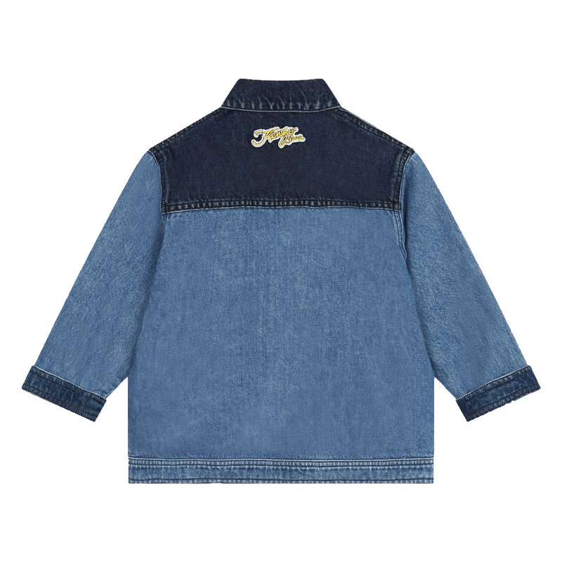 Patched jean jacket KENZO KIDS 
                    UNISEX