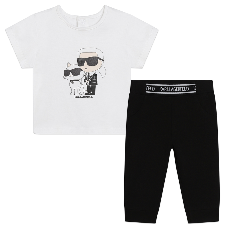 Organic Cotton Ensemble KARL LAGERFELD KIDS 
                    GIRL