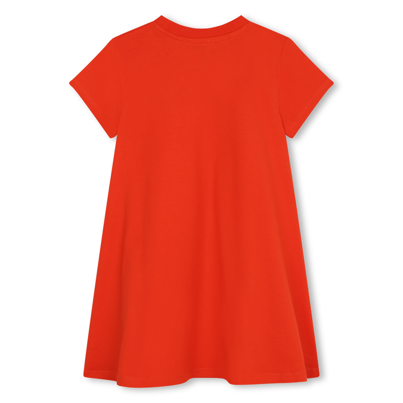 Short-sleeved cotton dress KENZO KIDS 
                    GIRL