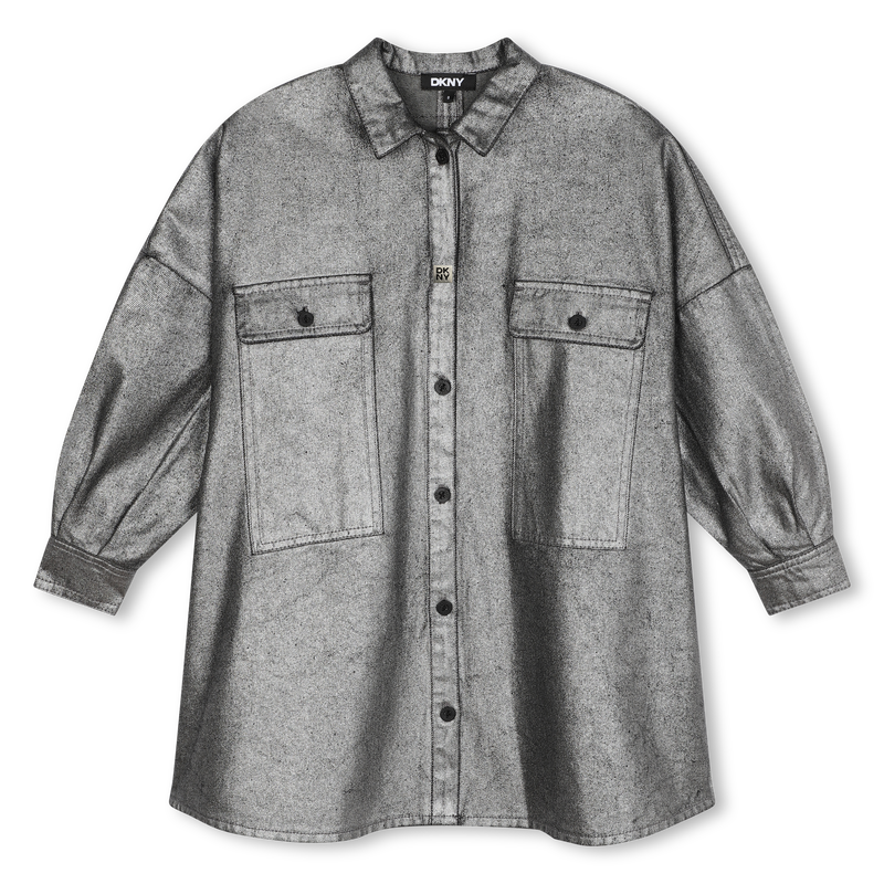 Patch Pocket Denim Dress DKNY 
                    GIRL