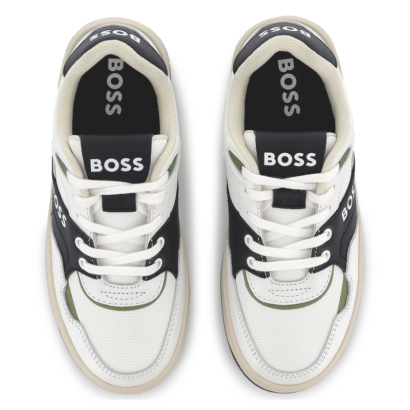 Dual-fabric lace-up sneakers BOSS 
                    BOY