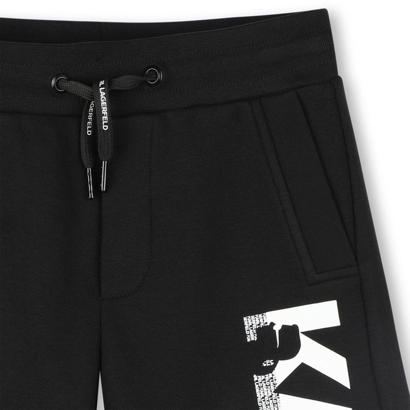 Elasticated cotton Bermudas KARL LAGERFELD KIDS 
                    BOY