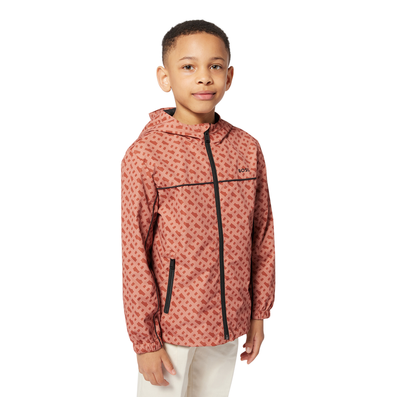 Hooded printed windbreaker BOSS 
                    BOY