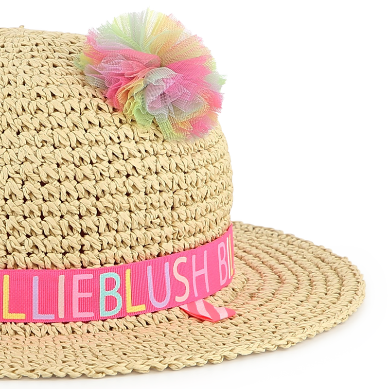 Pompom straw hat BILLIEBLUSH 
                    GIRL