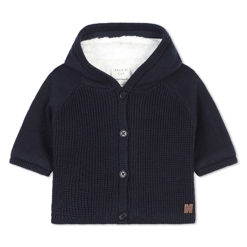Knit Button-Down Jacket CARREMENT BEAU 
                    BOY