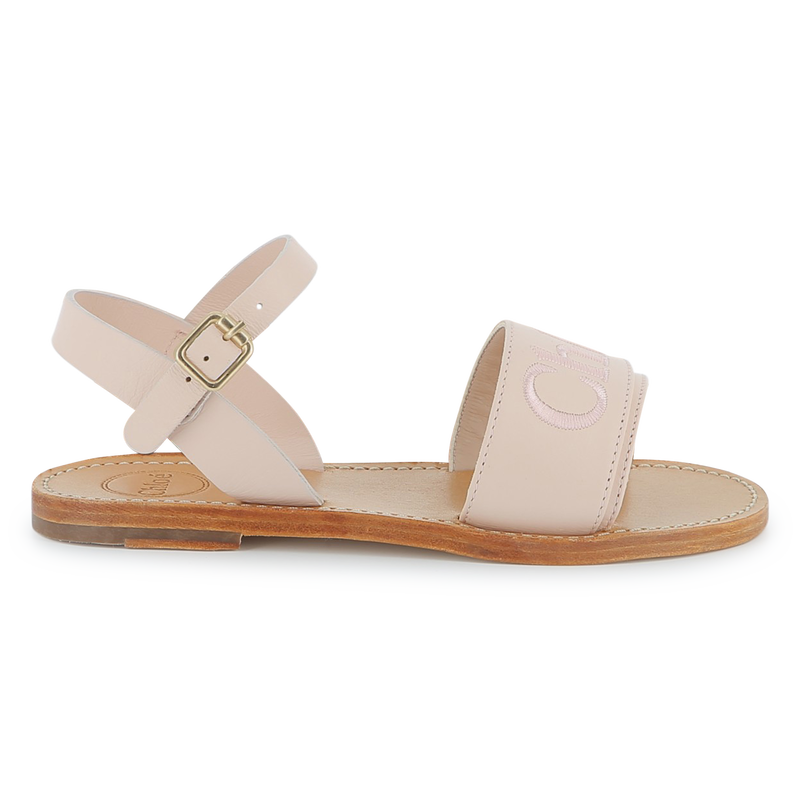 Buckled leather sandals CHLOE 
                    GIRL