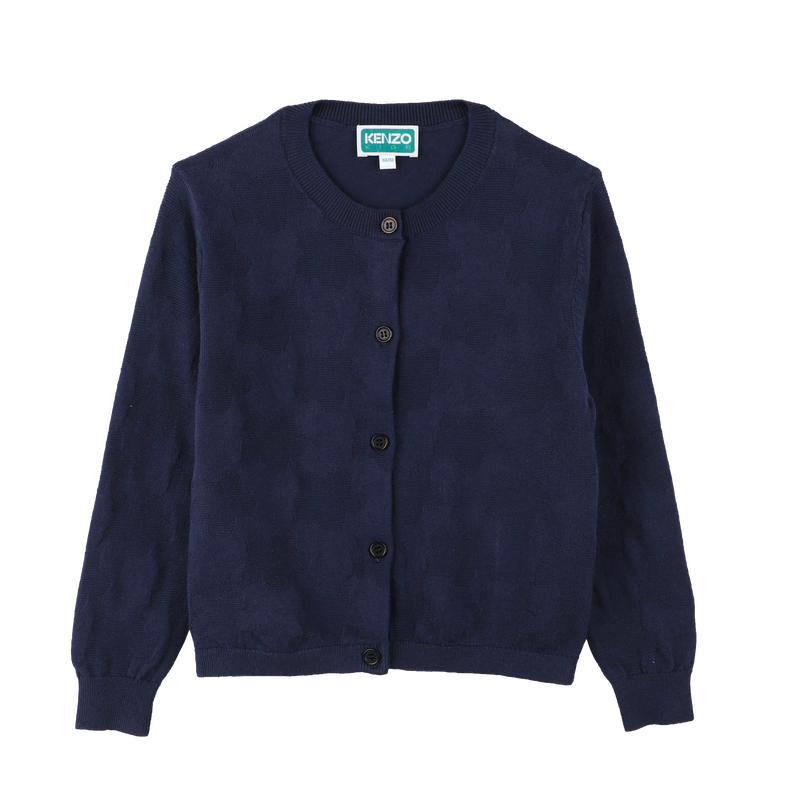 Plain Buttoned Cardigan KENZO KIDS 
                    GIRL