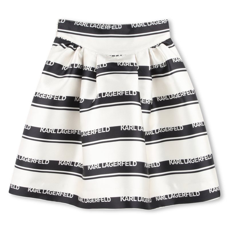 Short striped skirt KARL LAGERFELD KIDS 
                    GIRL