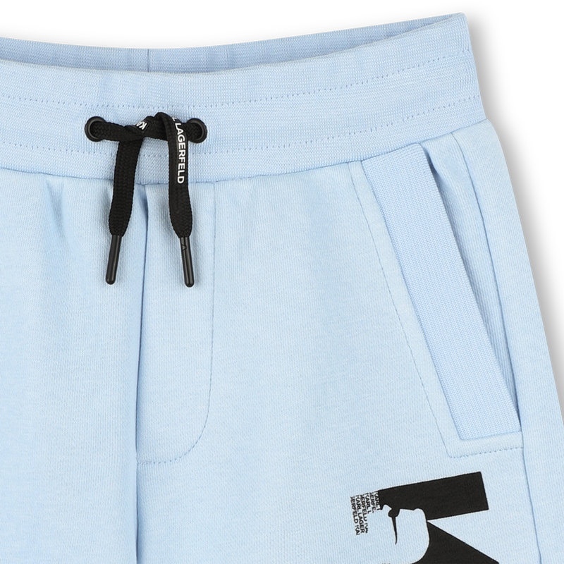 Elasticated cotton Bermudas KARL LAGERFELD KIDS 
                    BOY